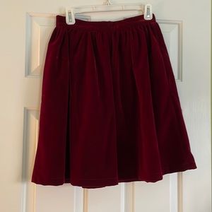 ROMWE Velvet Skirt